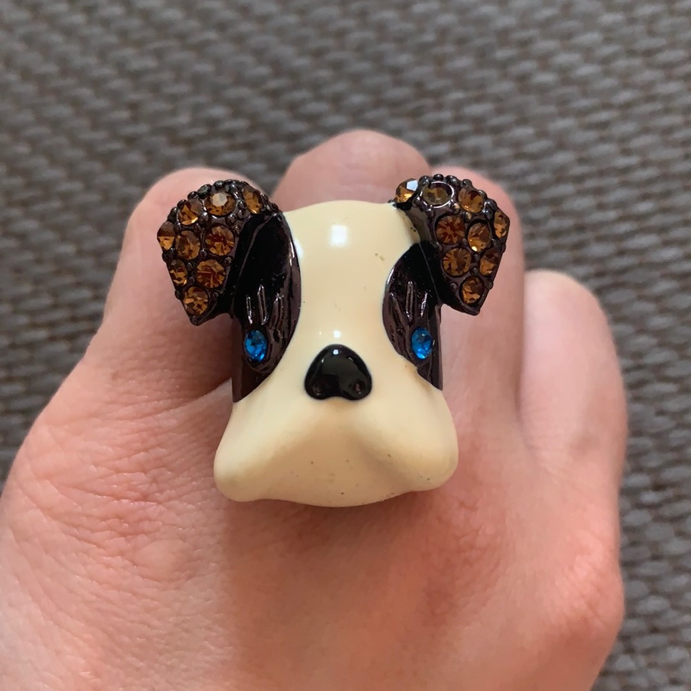 Betsey Johnson Bulldog ring